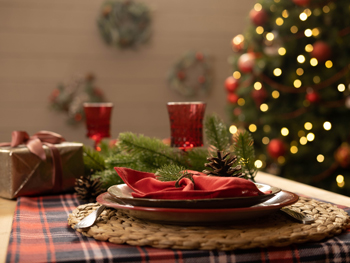 Weihnachtliche Tischdekoration Weihnachtliche Tischdekoration